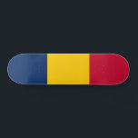 Skateboard Drapeau Tchad<br><div class="desc">Drapeau patriotique du Tchad.</div>