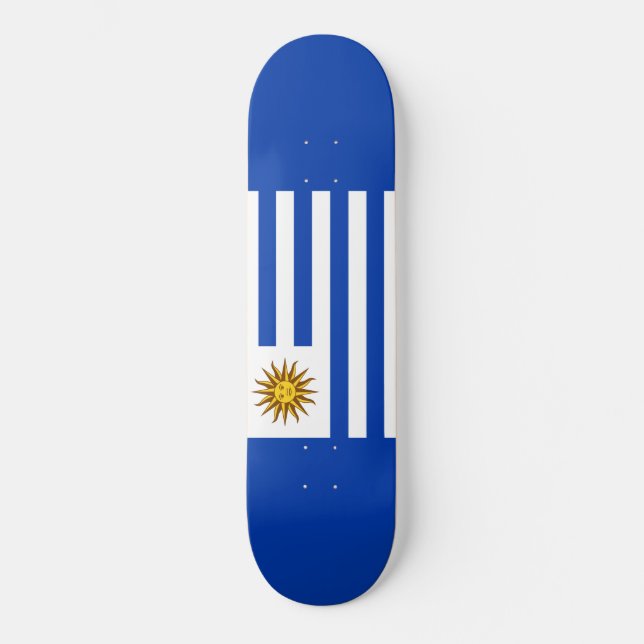 Skateboard Drapeau uruguayen (Uruguay) (Recto)