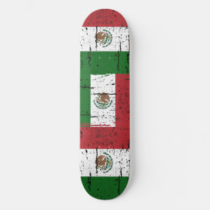 Skateboard Drapeau vintage du Mexique