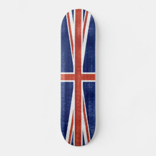 Skateboard Drapeau vintage du Royaume-Uni - Skate