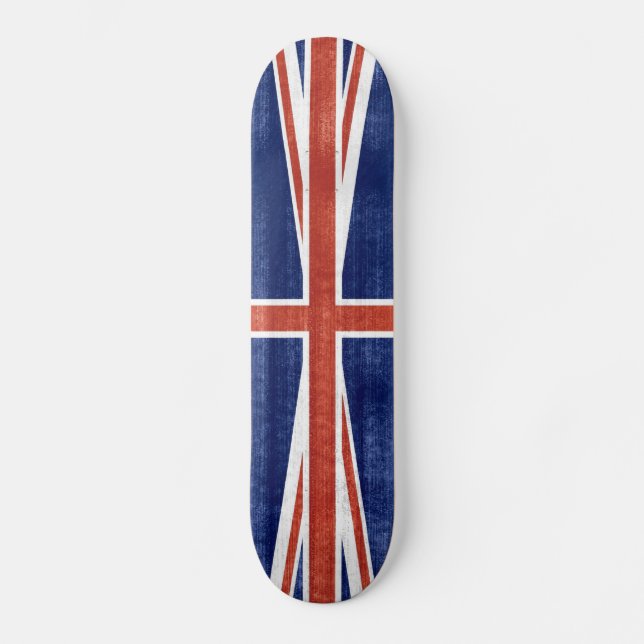 Skateboard Drapeau vintage du Royaume-Uni - Skate (Recto)