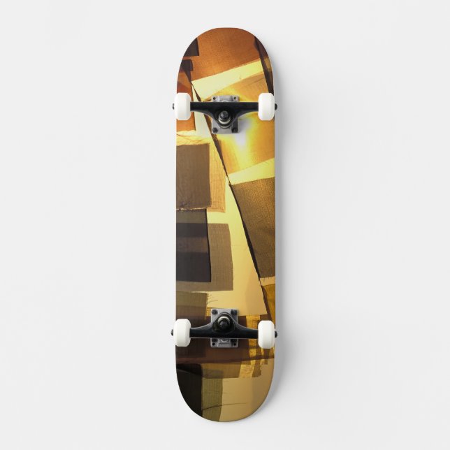 Skateboard Drapeaux de prière bouddhistes au coucher du solei (Recto)