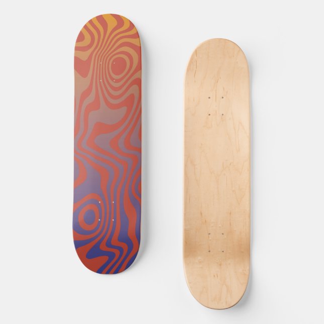 Skateboard Dream Flow l Abstract Trippy Pattern - No. 01 (Recto)