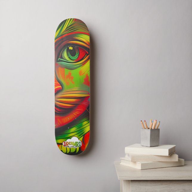 Skateboard DREAMRZ - CAT ONE - Skate (Art mural)