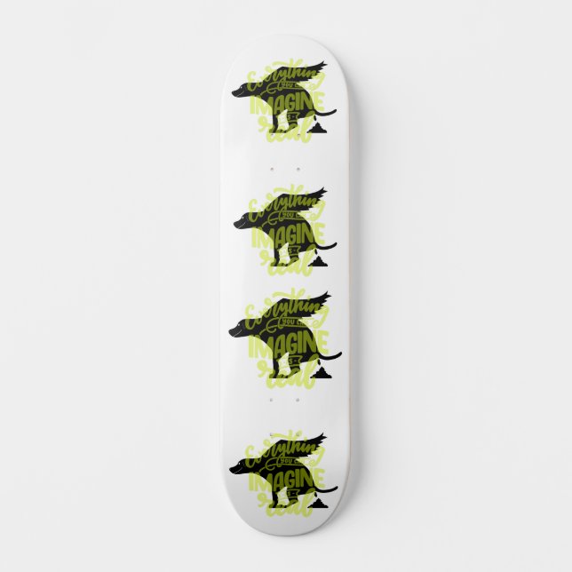 Skateboard Drôle Chien Volant (Recto)