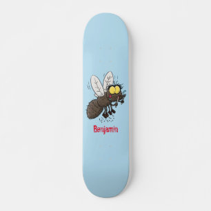 Skateboard Drôle dessin animé d'insecte de la mouche à cheval