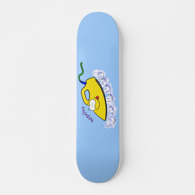 Skateboard Drôle dessin animé linge de fer (Devant)