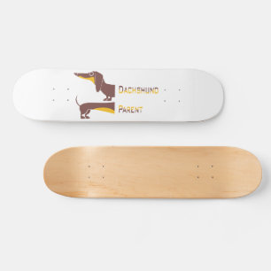 Skateboard Drôle mignon dachshund pour parent chien long