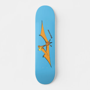 Skateboard Drôle mignon dessin animé de pterodactyle volant o
