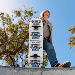 Skateboard Drone de texte personnalisé