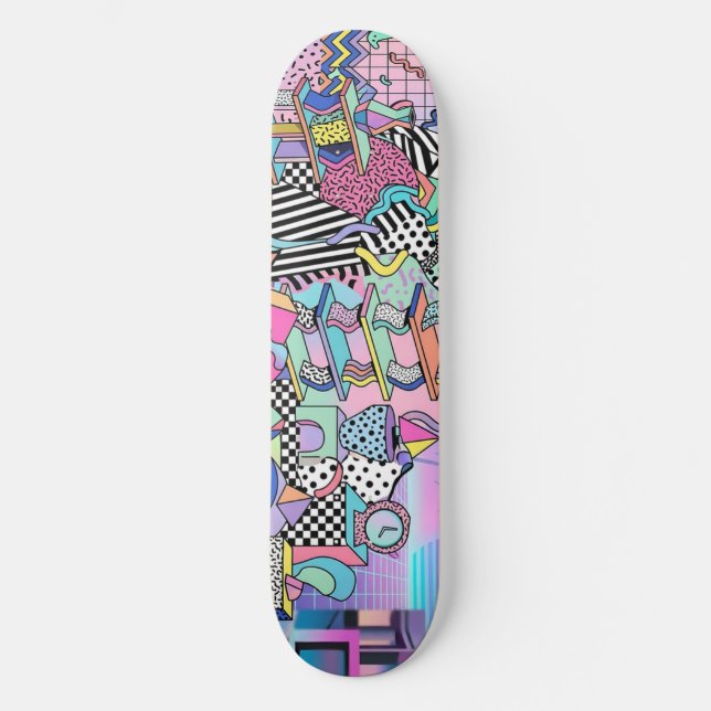 Skateboard Du Pasquier Geometrics Revisité (Recto)