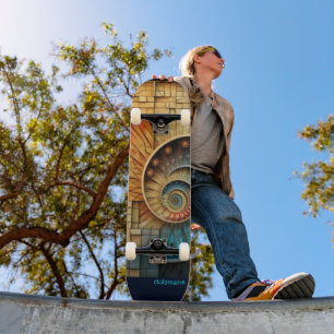 Skateboard Dubman fait du Design : Collage Multivers de Fibon