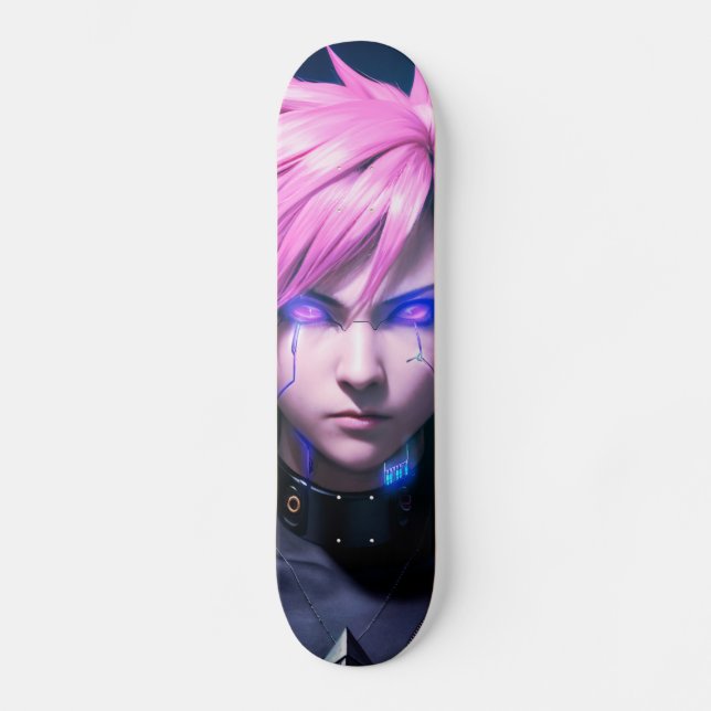 Skateboard Dystopian Cyberpunk Sci-Fi Future Street Punk 01 (Recto)
