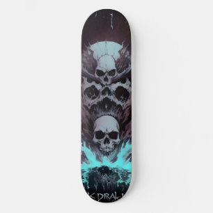 Skateboard Eau crâne foncée 2