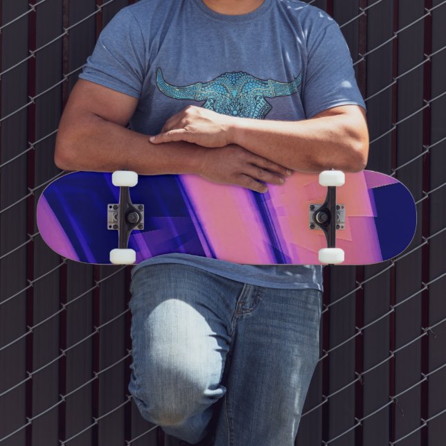 SKATEBOARD EAU DE CHUTE ABSTRAITE (Extérieur 3)