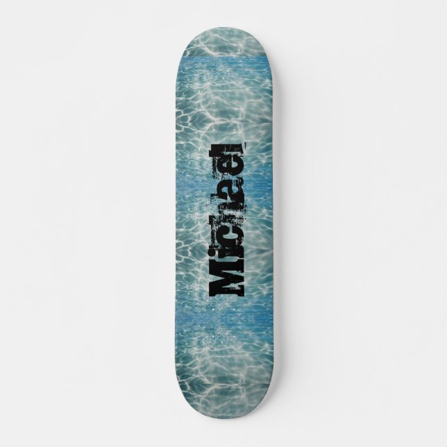 Skateboard Eau Rippling Conception abstraite pour personnalis (Devant)