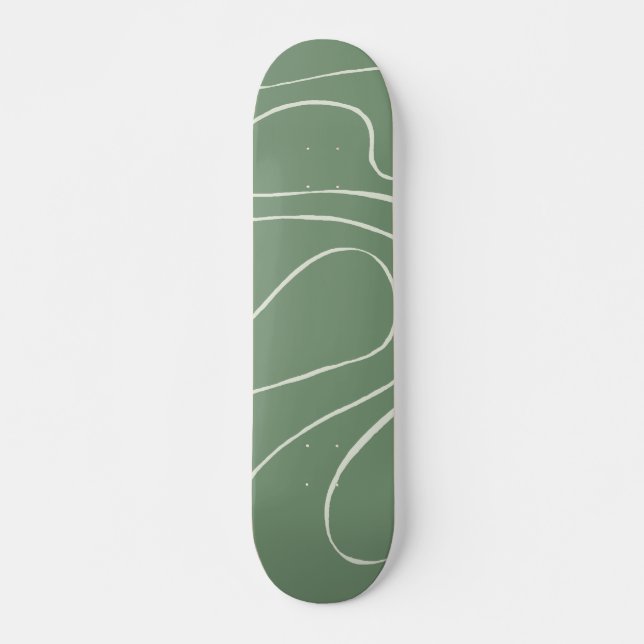 Skateboard Ebb et flux 2 en vert (Devant)