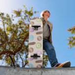 Skateboard Éclairs Donuts Aquarelle Amusant Peinture Manuelle<br><div class="desc">Mon Original Main Sucré Éclair et Donuts Mix  Amusant - Dessin Original Aquarelle Main Sucré Donuts pour Anniversaire & Plus !</div>