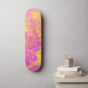 Skateboard Éclatement Abstrait des agrumes