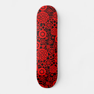 Skateboard Écosystème - Rouge sur noir