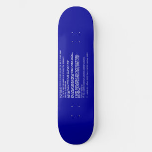 Skateboard Écran bleu de la mort