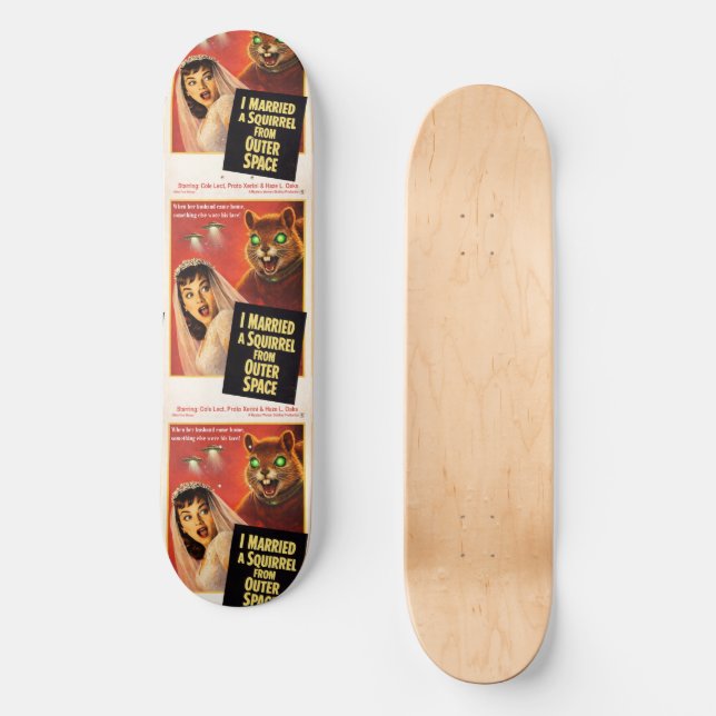 Skateboard Écureuil de l'espace (Recto)