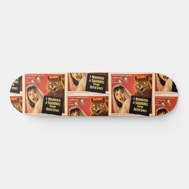 Skateboard Écureuil de l'espace extra-atmosphérique (Horz)