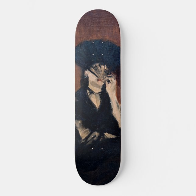 Skateboard Edouard Manet - Berthe Morisot avec ventilateur (Recto)