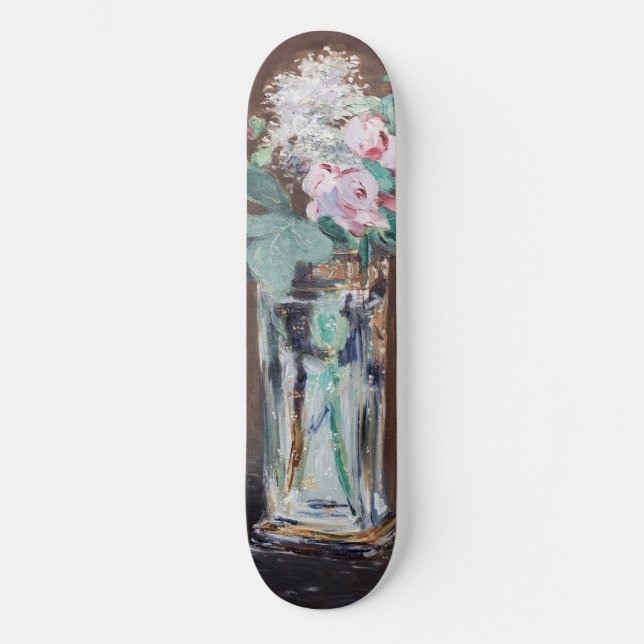 Skateboard Edouard Manet - Fleurs dans un Vase de Cristal (Recto)