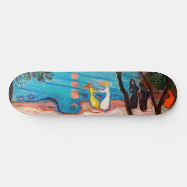 Skateboard Edvard Munch - Danse sur la plage (Horz)