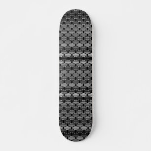 Skateboard Effet Keyhole - noir et blanc