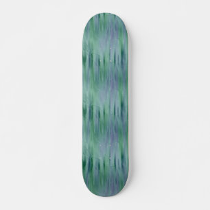 Skateboard Effet métallique liquide vert