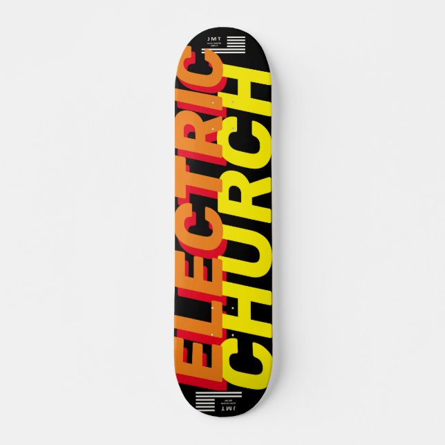 Skateboard ÉGLISE ÉLECTRIQUE   JMT7 3/4" Planche de Skateboar (Devant)