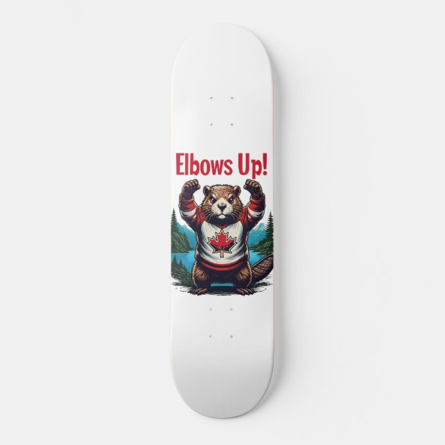Skateboard Elbows Up Canada (Recto)
