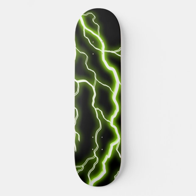 Skateboard Électricité Verte Fraîche (Recto)