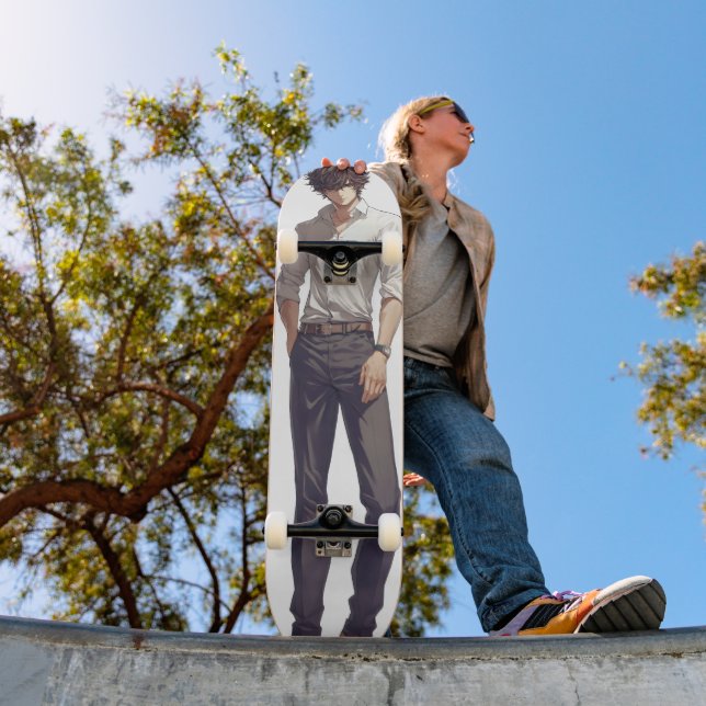 Skateboard Élégant homme d'Anime élégant (Extérieur 1)