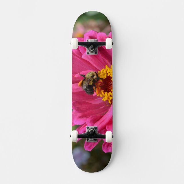 Skateboard Elégante fleur rose fleur maman fleur marguerite a (Recto)