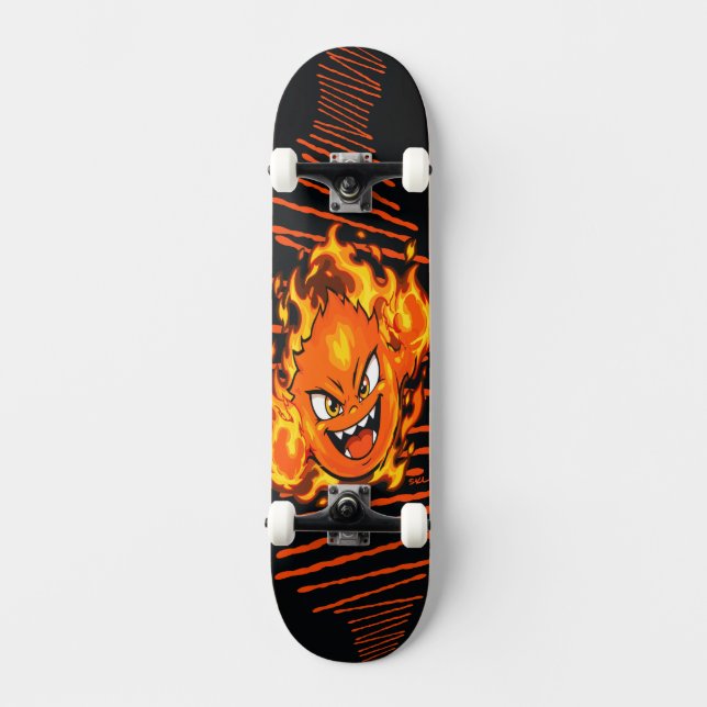 Skateboard élément feu (Recto)