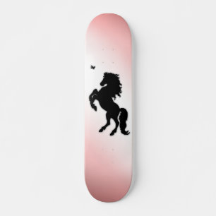 Skateboard Élevage noir stallion rose