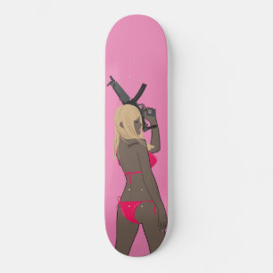 Skateboard Elle a un pistolet 2 ー juste ー ド