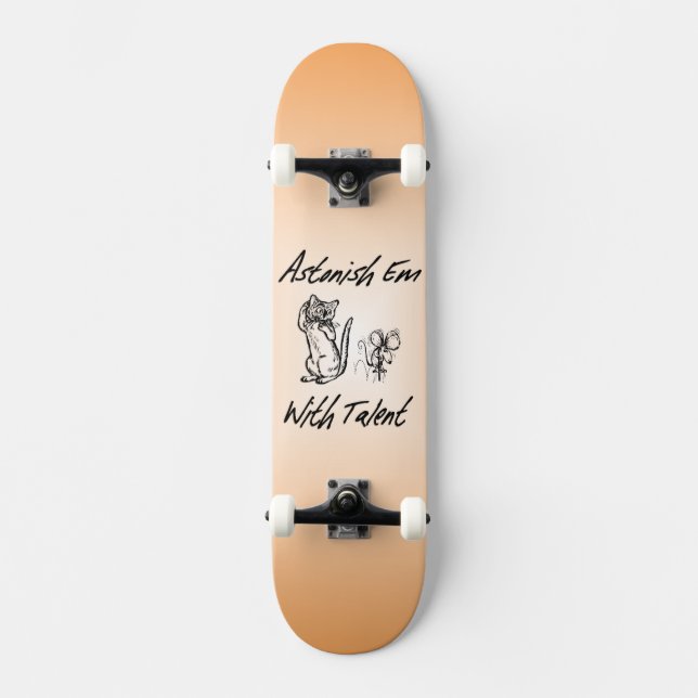 Skateboard Em Astonished Avec Talent Skate Board (Recto)