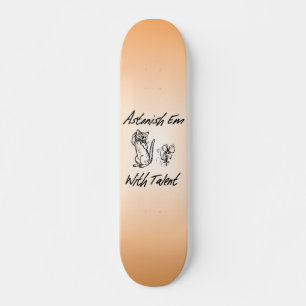 Skateboard Em Astonished Avec Talent Skate Board