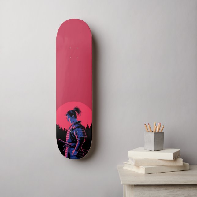Skateboard Embrassez l'Esprit Samouraï (Art mural)