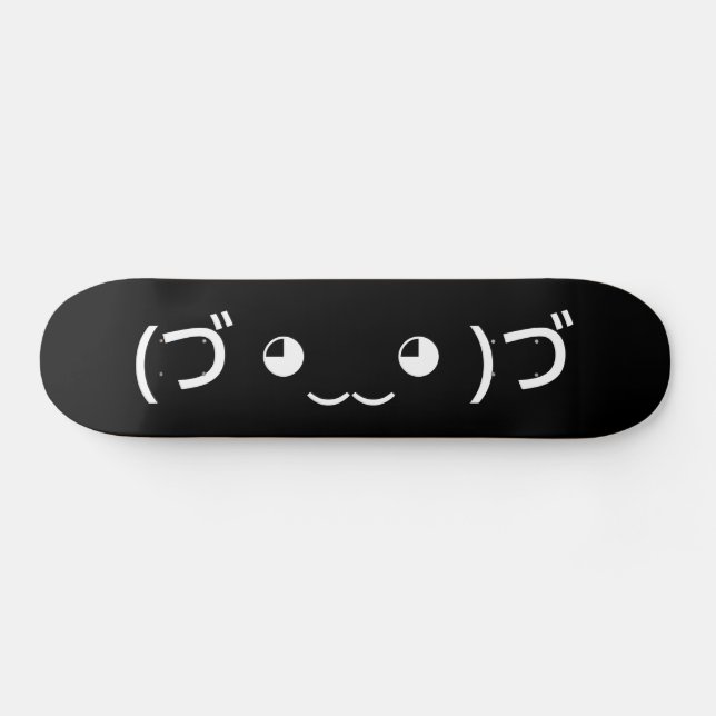 Skateboard Emoticon (づ ◕ ‿ ‿ ◕) づ Kaomoji Japonais (Horz)