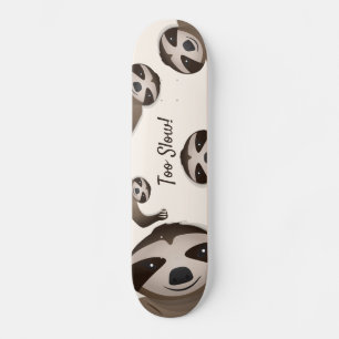 Skateboard Emplacements Trop Lents Que L'Illustration Animale
