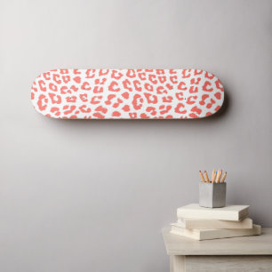 Skateboard Empreinte de léopard de corail