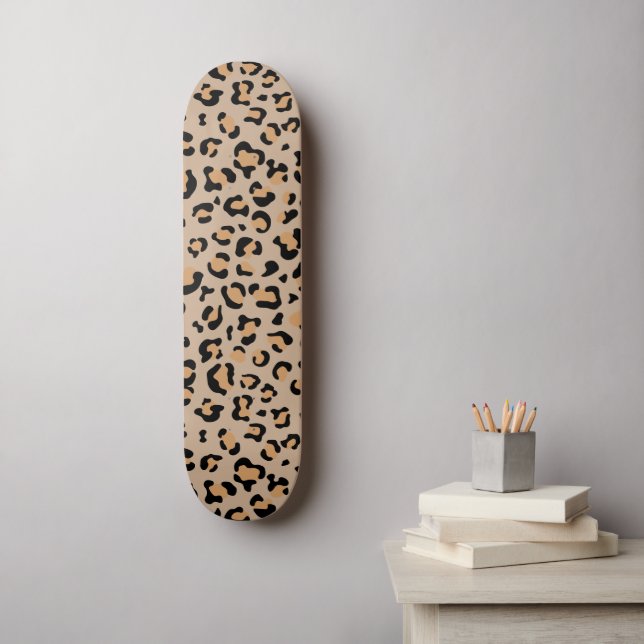 Skateboard Empreinte de léopard, Spots de léopard, Leopard Br (Art mural)