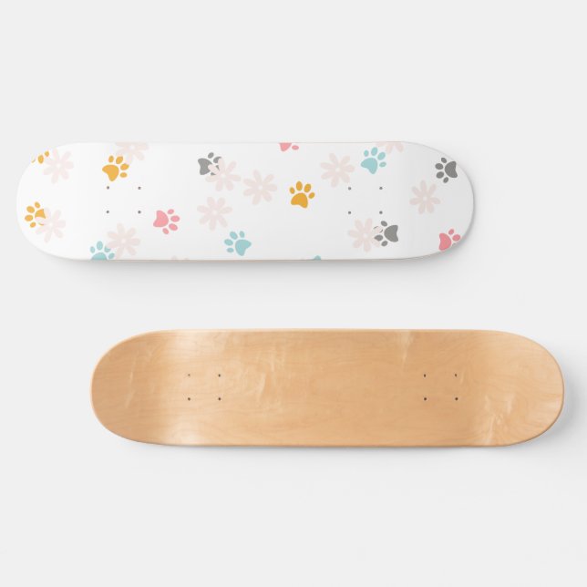 Skateboard Empreinte de patte (Horz)