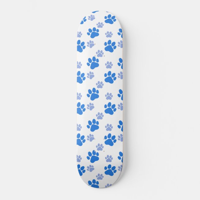 Skateboard Empreinte de Patte de Chien Simple Amoureux d'Anim (Recto)
