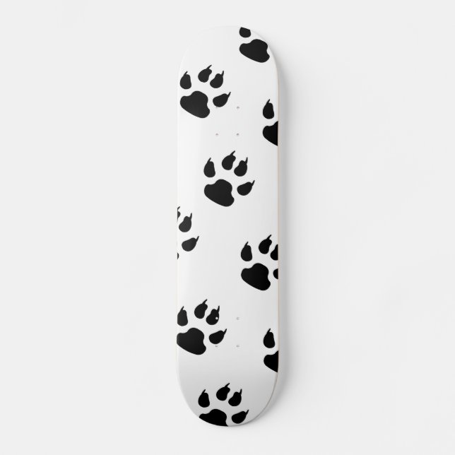 Skateboard Empreintes de pattes chiots (Recto)
